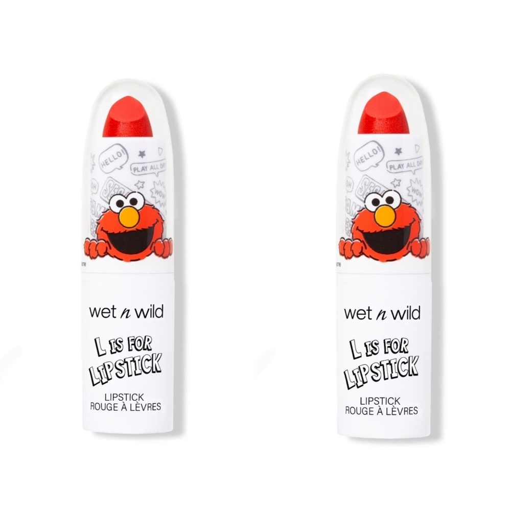 2 x Wet n Wild x Sesame Street L Is For Lipstick In Giggles 0.15oz